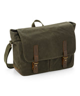 Heritage waxed canvas messenger