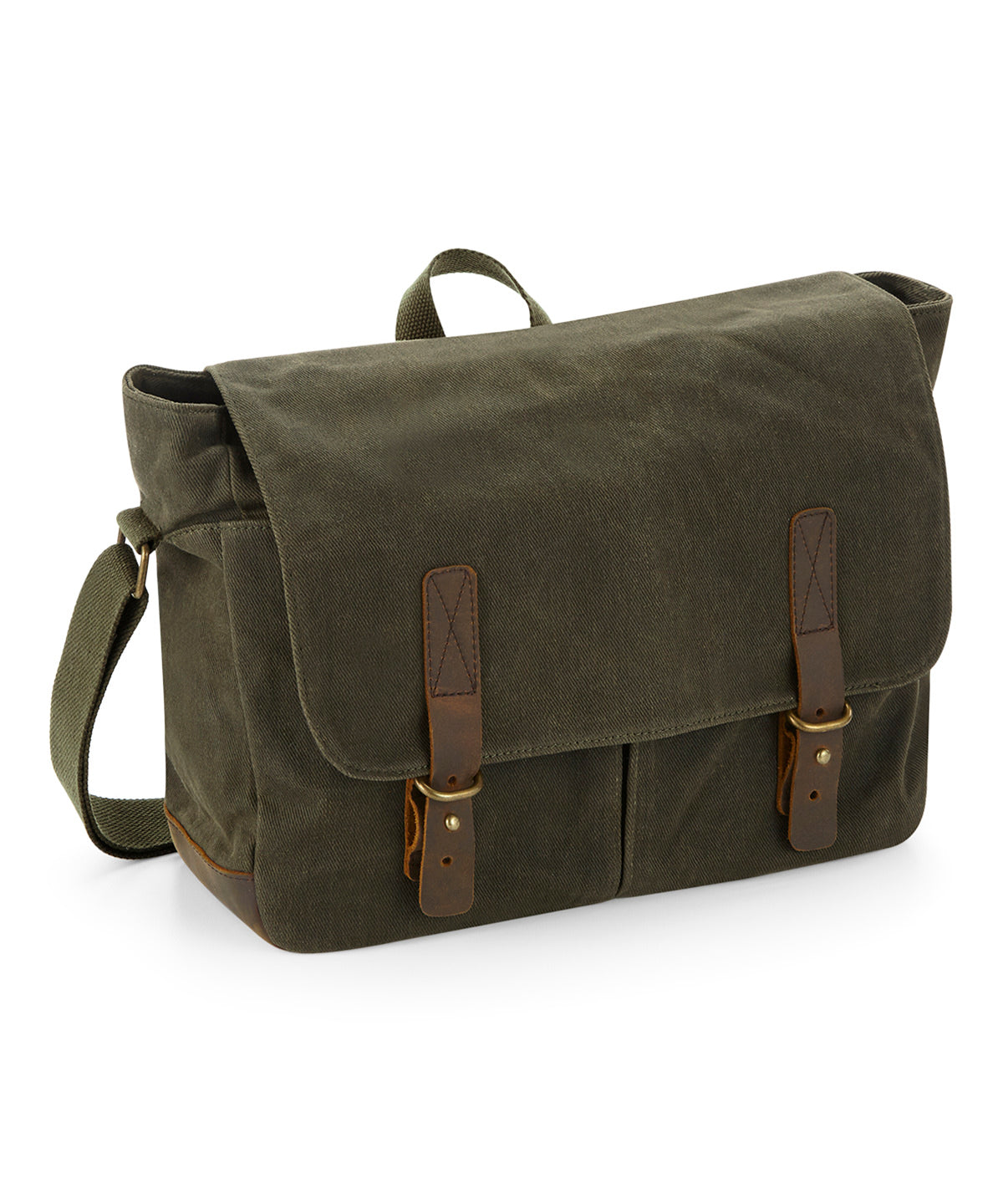 Heritage waxed canvas messenger