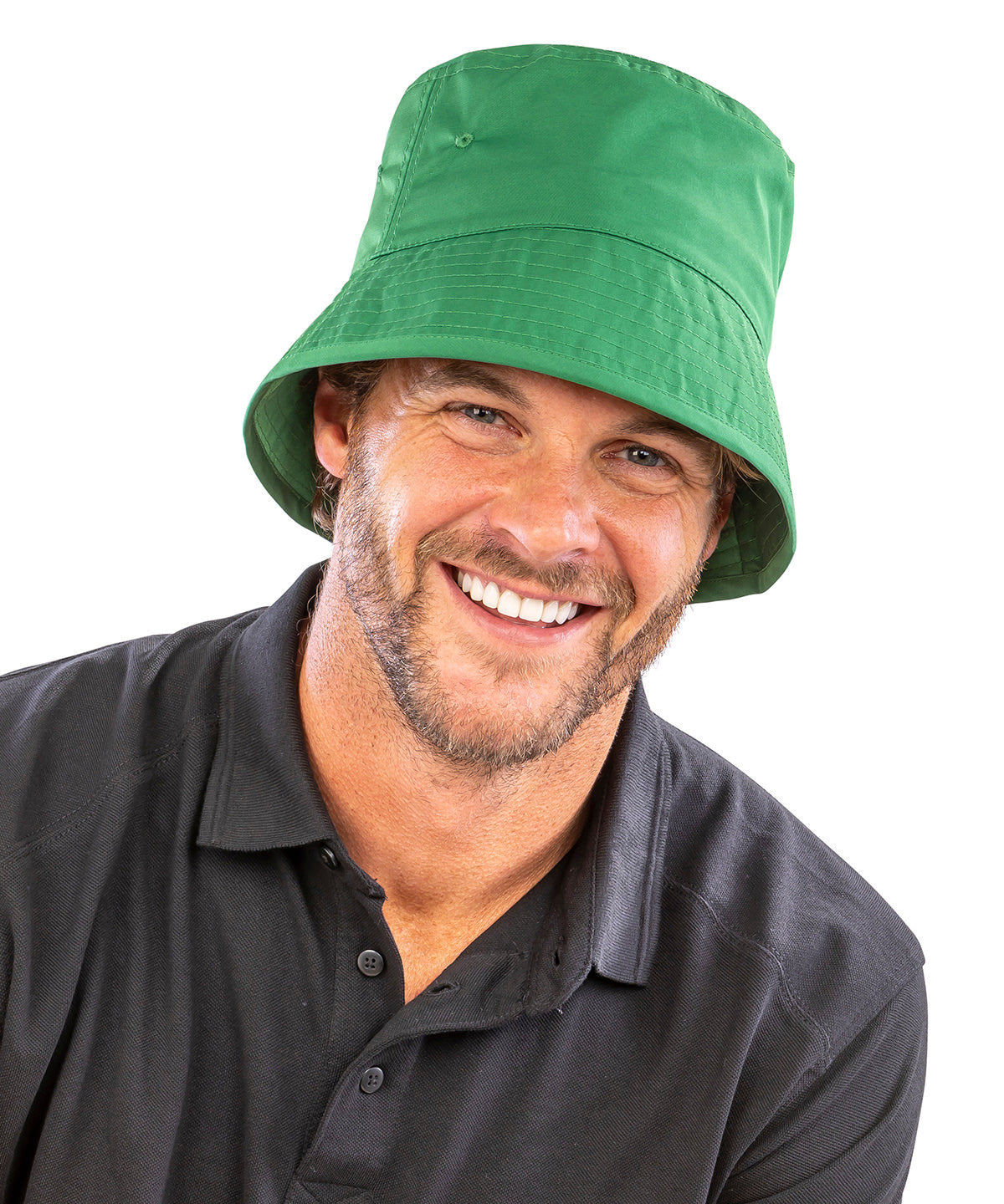 Recycled bound edge bucket hat 