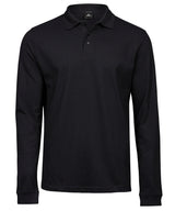Luxury stretch long sleeve polo (1406)