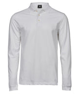 Luxury stretch long sleeve polo (1406)