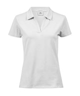 Women’s luxury stretch v-neck polo (1409)