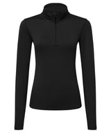 Women’s TriDri® recycled long sleeve brushed back ¼ zip top