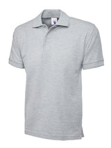 Heavyweight Poloshirt - Heather Grey