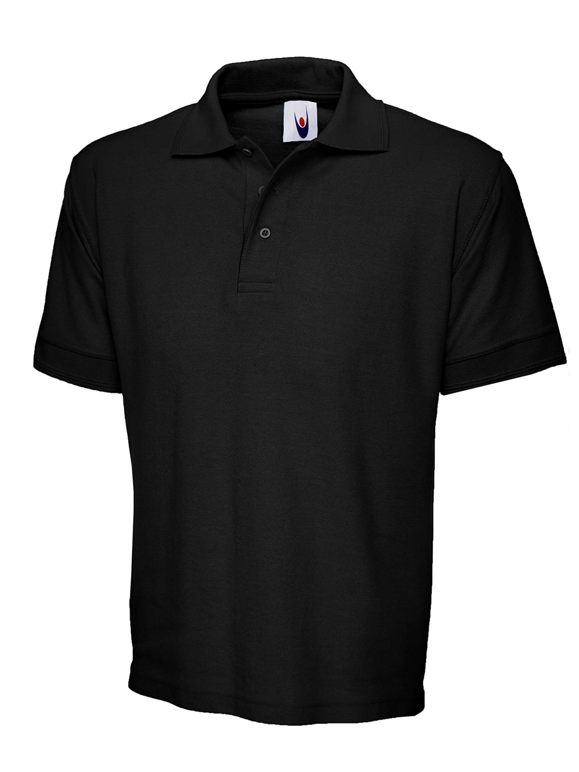 Heavyweight Cotton Poloshirt - Black