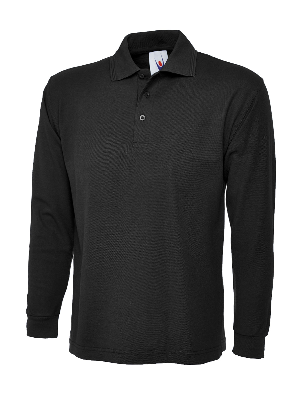 Longsleeve Classic Poloshirt - Black