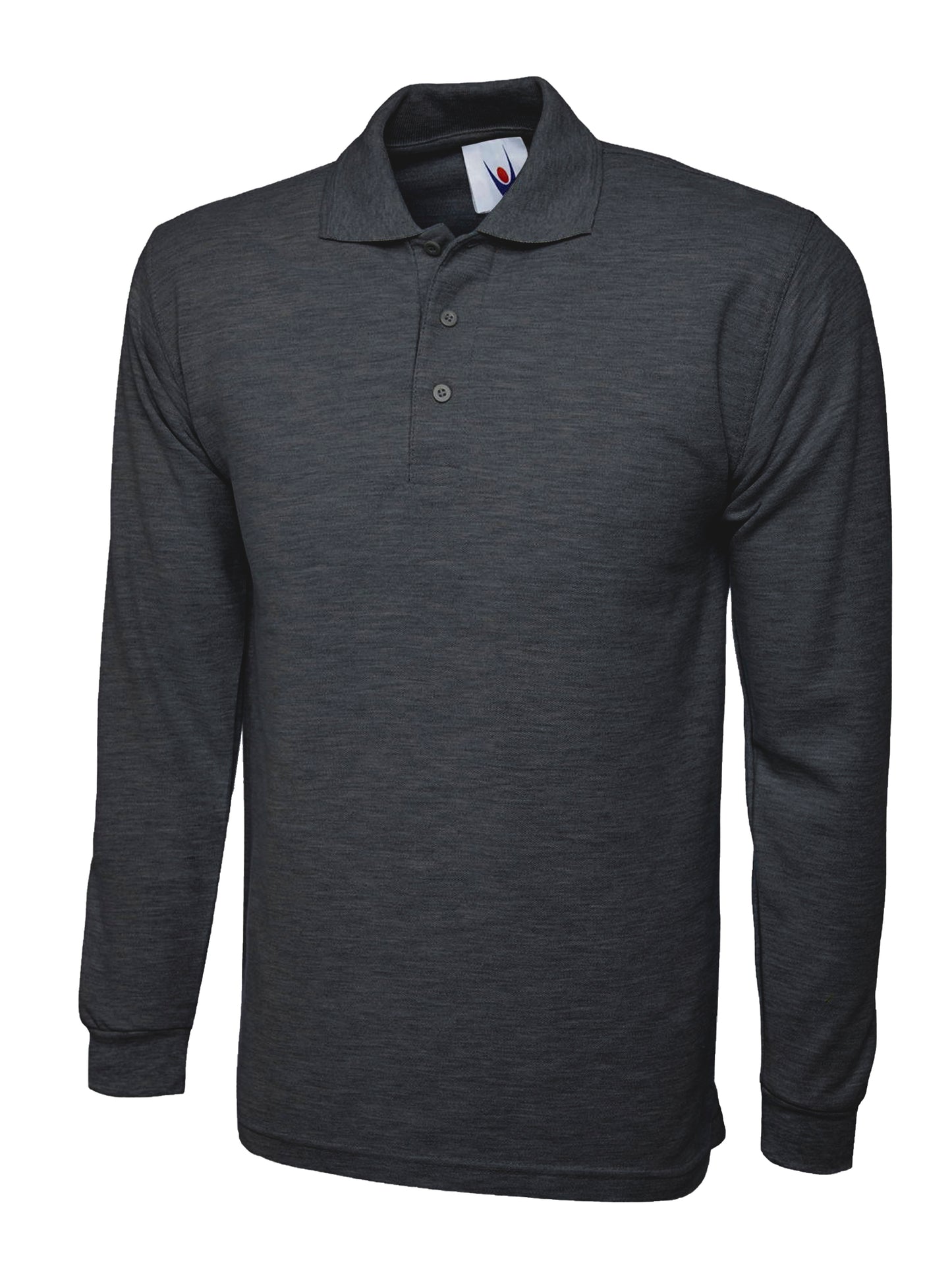 Longsleeve Classic Poloshirt - Charcoal