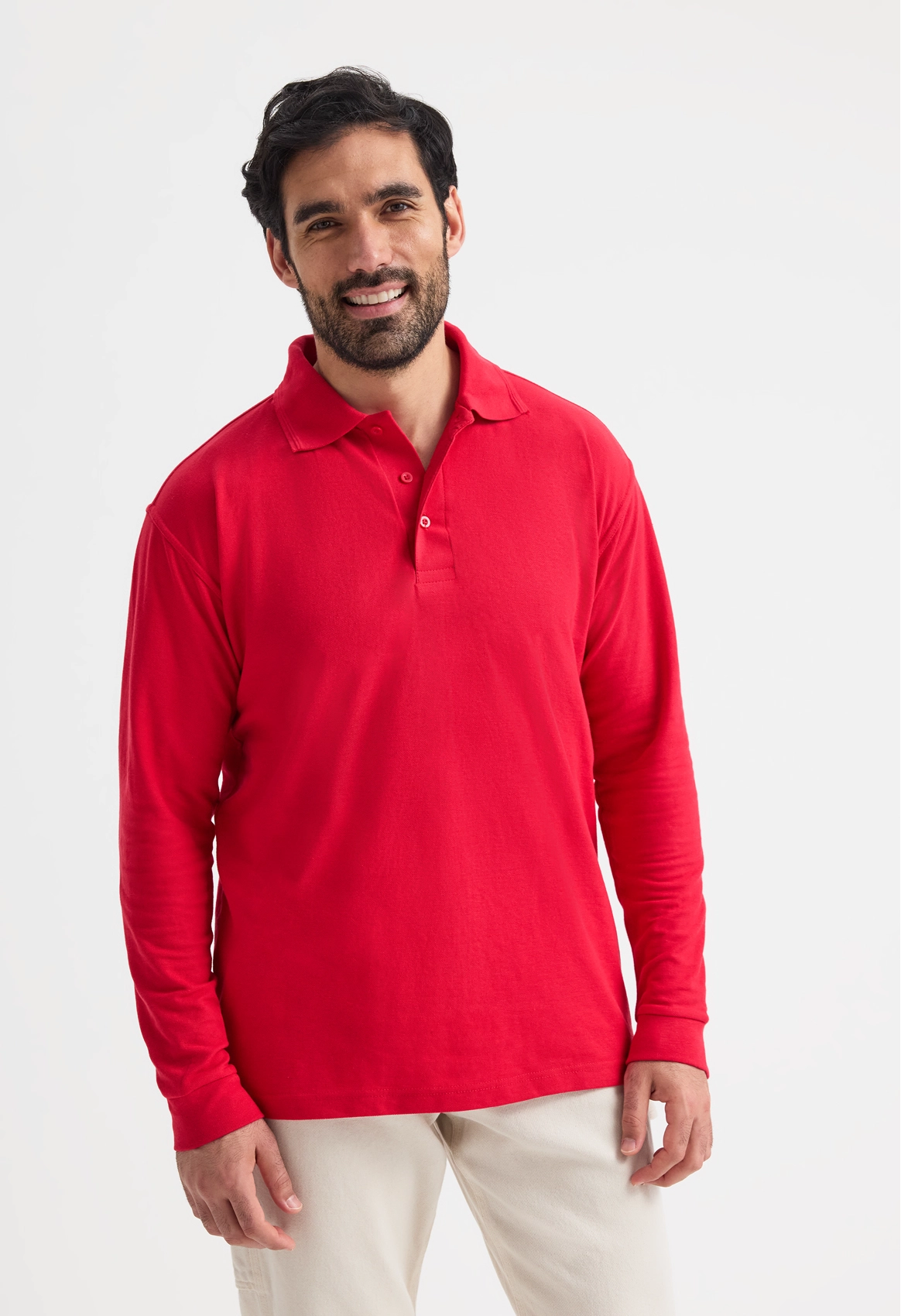 Longsleeve Classic Poloshirt - Bottle Green