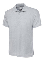 Mens Active Cotton Poloshirt - Heather Grey