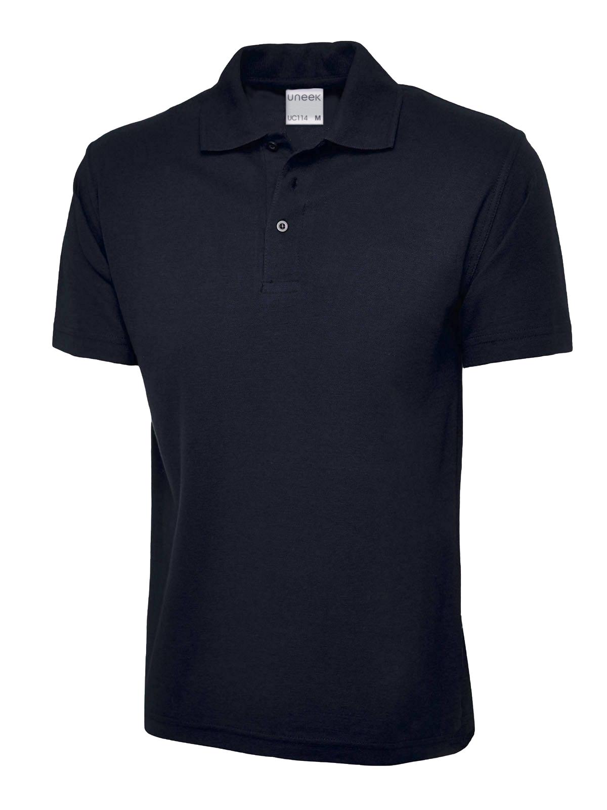 Mens Active Cotton Poloshirt - Navy