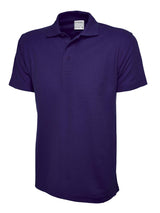 Mens Active Cotton Poloshirt - Purple