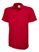 Mens Active Cotton Poloshirt - Red