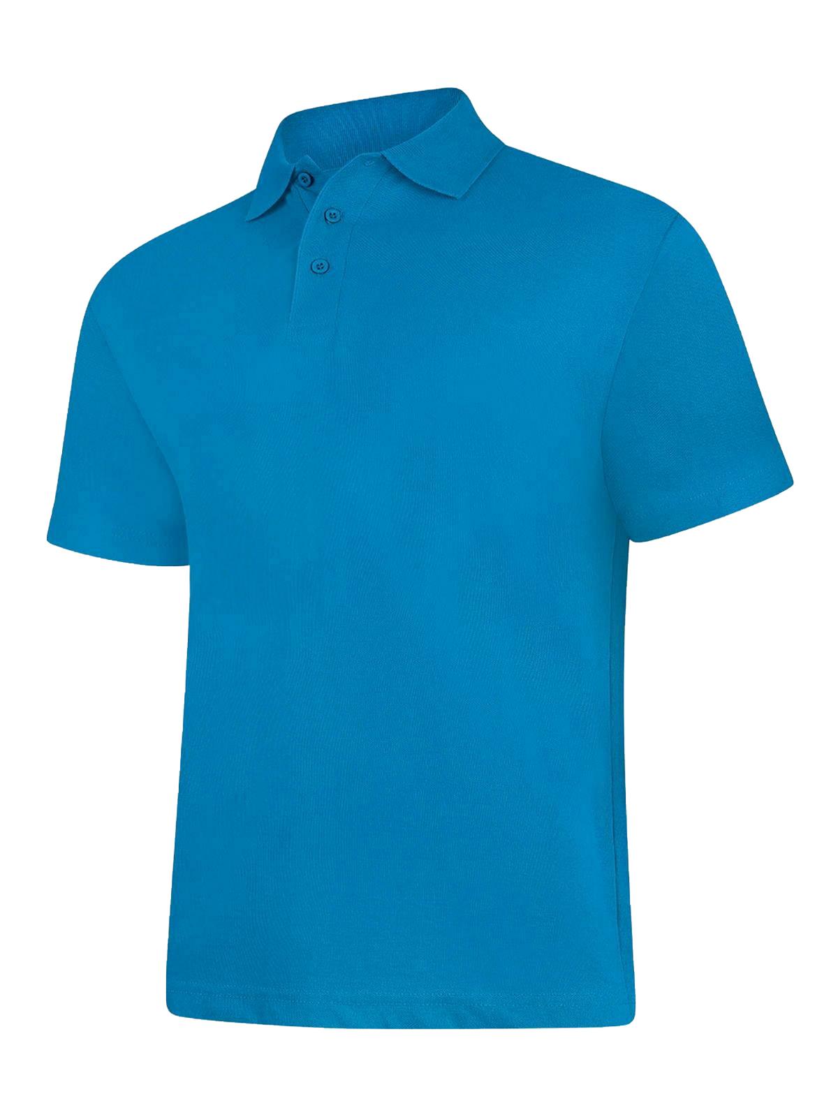 Mens Active Cotton Poloshirt - Sapphire