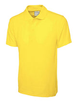 Mens Active Cotton Poloshirt - Yellow