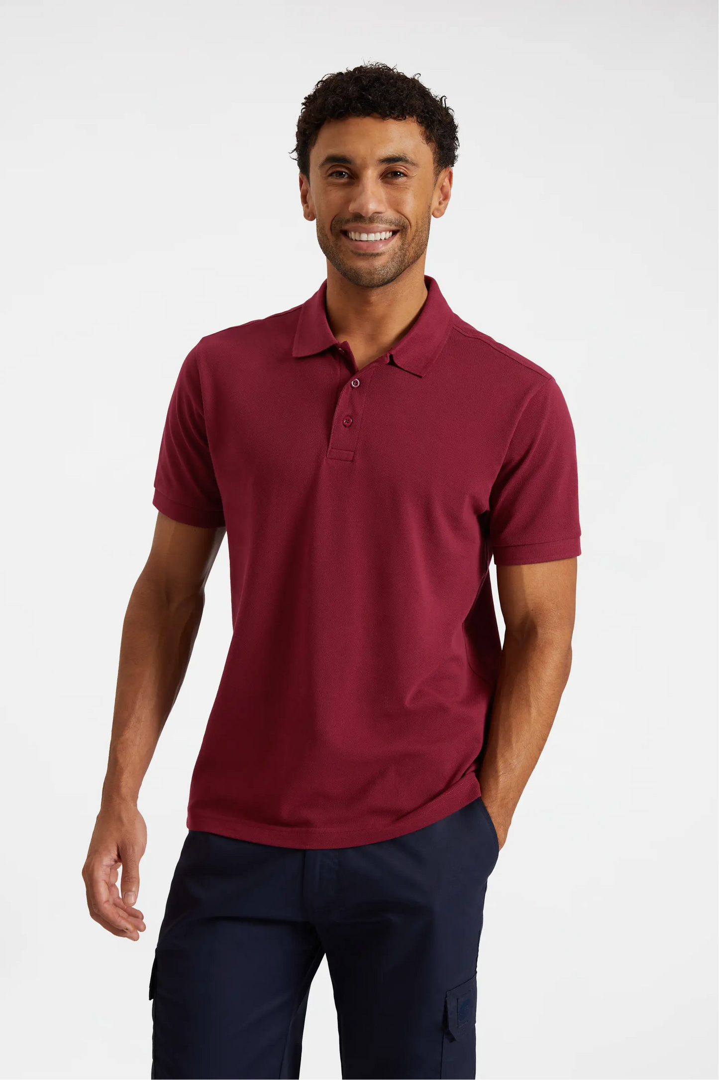 Mens Active Cotton Poloshirt - Bottle Green