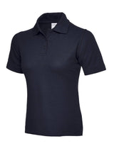 Ladies Active Cotton Poloshirt - Navy