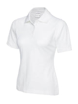 Ladies Active Cotton Poloshirt - White