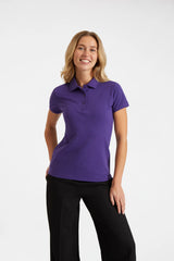 Ladies Active Cotton Poloshirt - Bottle Green