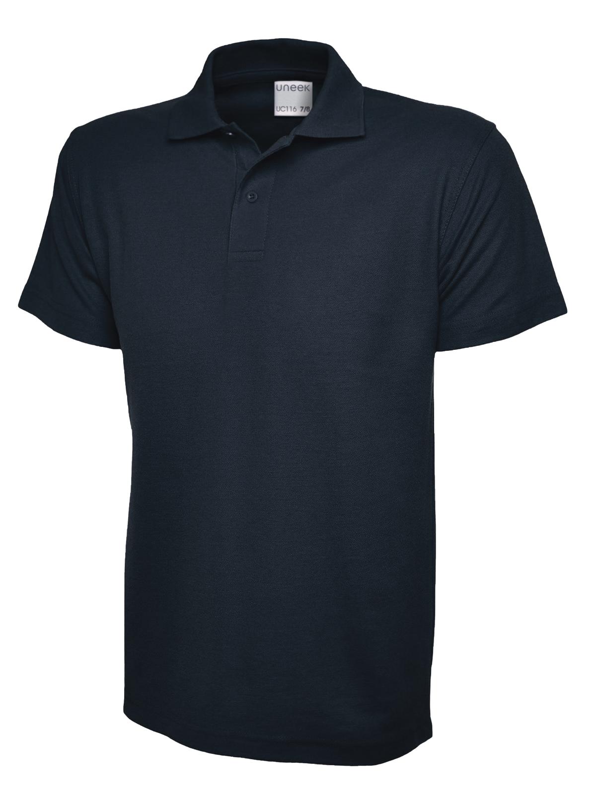 Childrens Active Cotton Poloshirt - Navy