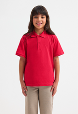 Childrens Active Cotton Poloshirt - Bottle Green