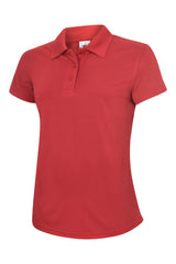 Ladies Ultra Cool Workwear Poloshirt - Red