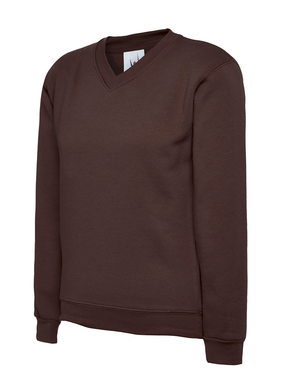 Childrens Classic V-Neck Sweatshirt - Brown