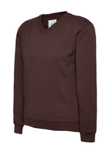 Childrens Classic V-Neck Sweatshirt - Brown