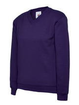 Childrens Classic V-Neck Sweatshirt - Purple