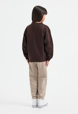 Childrens Classic V-Neck Sweatshirt - Bottle Green