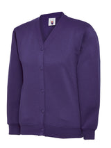 Childrens Classic Cardigan - Purple