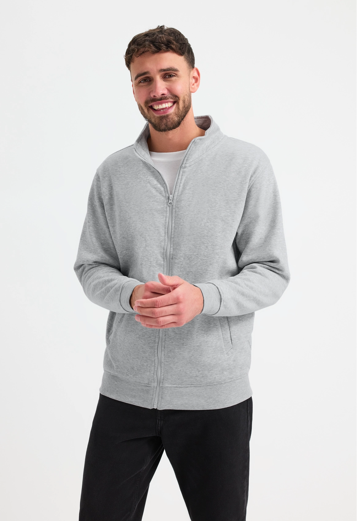 Deluxe Unisex Sweat Jacket - Black
