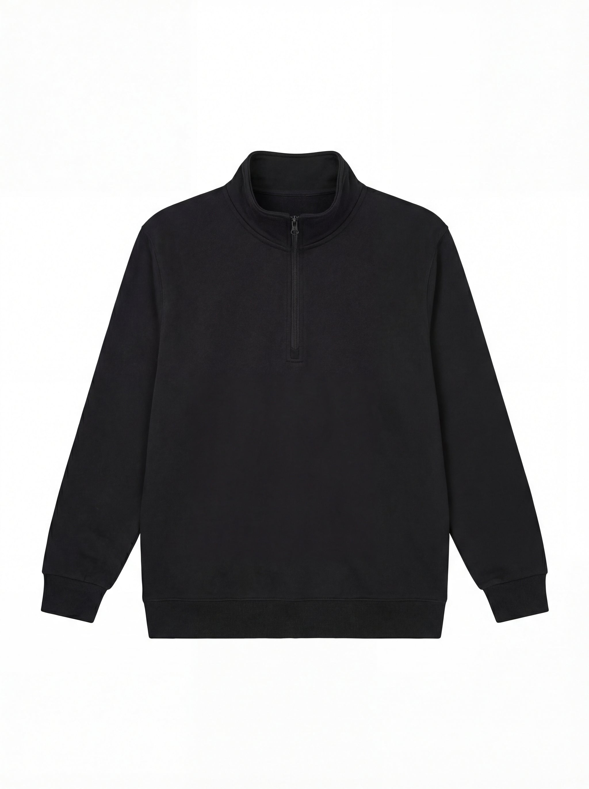 Quarter Zip Sweatshirt - Black