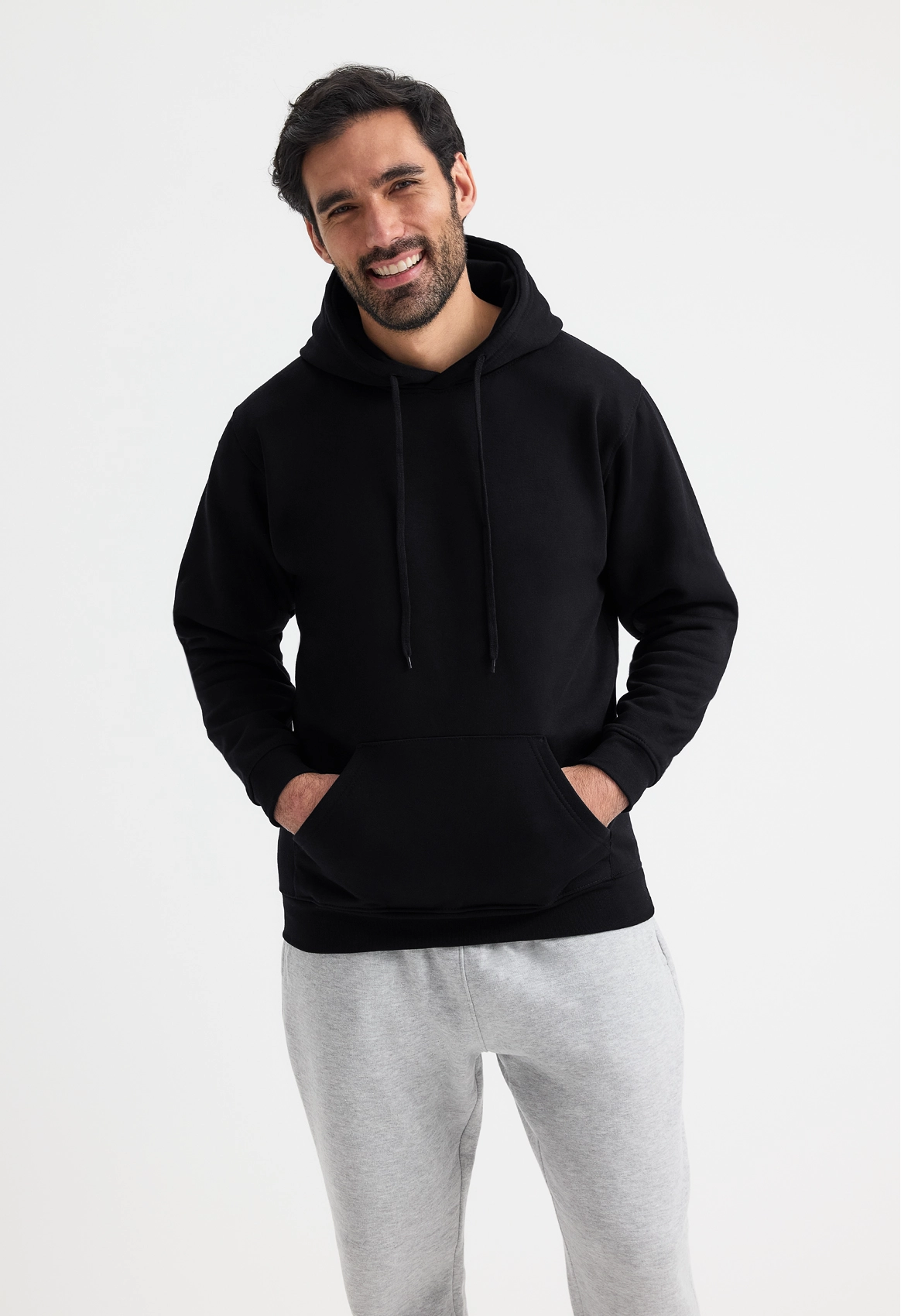 Heavyweight Hooded Sweatshirt - Black