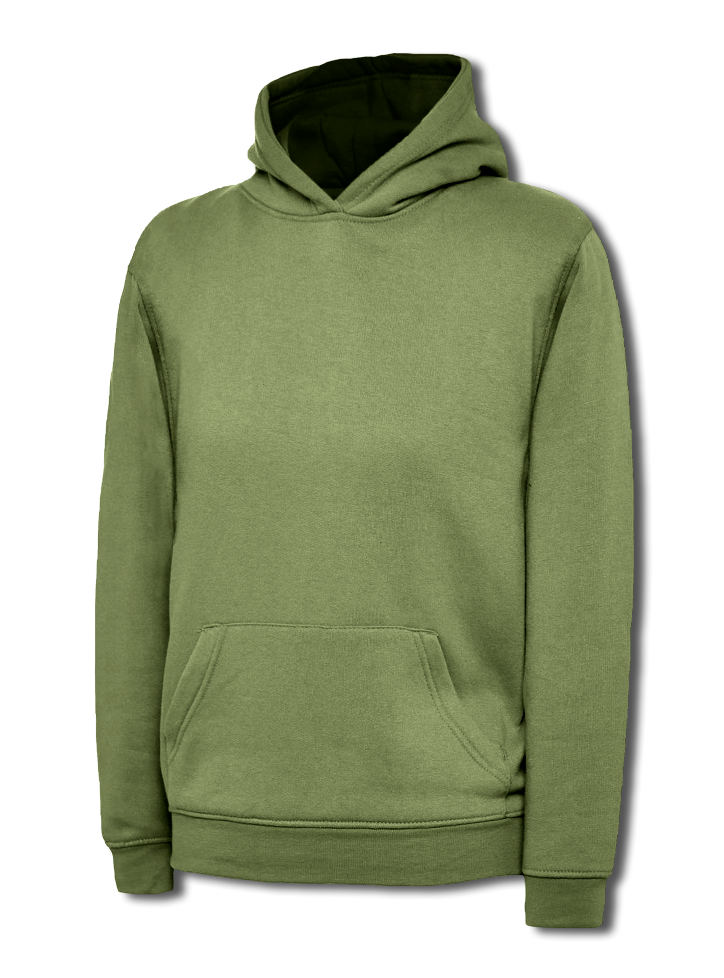 Childrens Classic Hooded Sweatshirt - Military Green