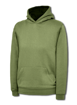 Childrens Classic Hooded Sweatshirt - Military Green
