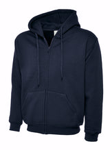 Adults Classic Full Zip Hooded Sweatshirt - Navy