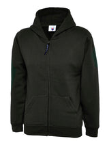 Childrens Classic Full Zip Hooded Sweatshirt - Black
