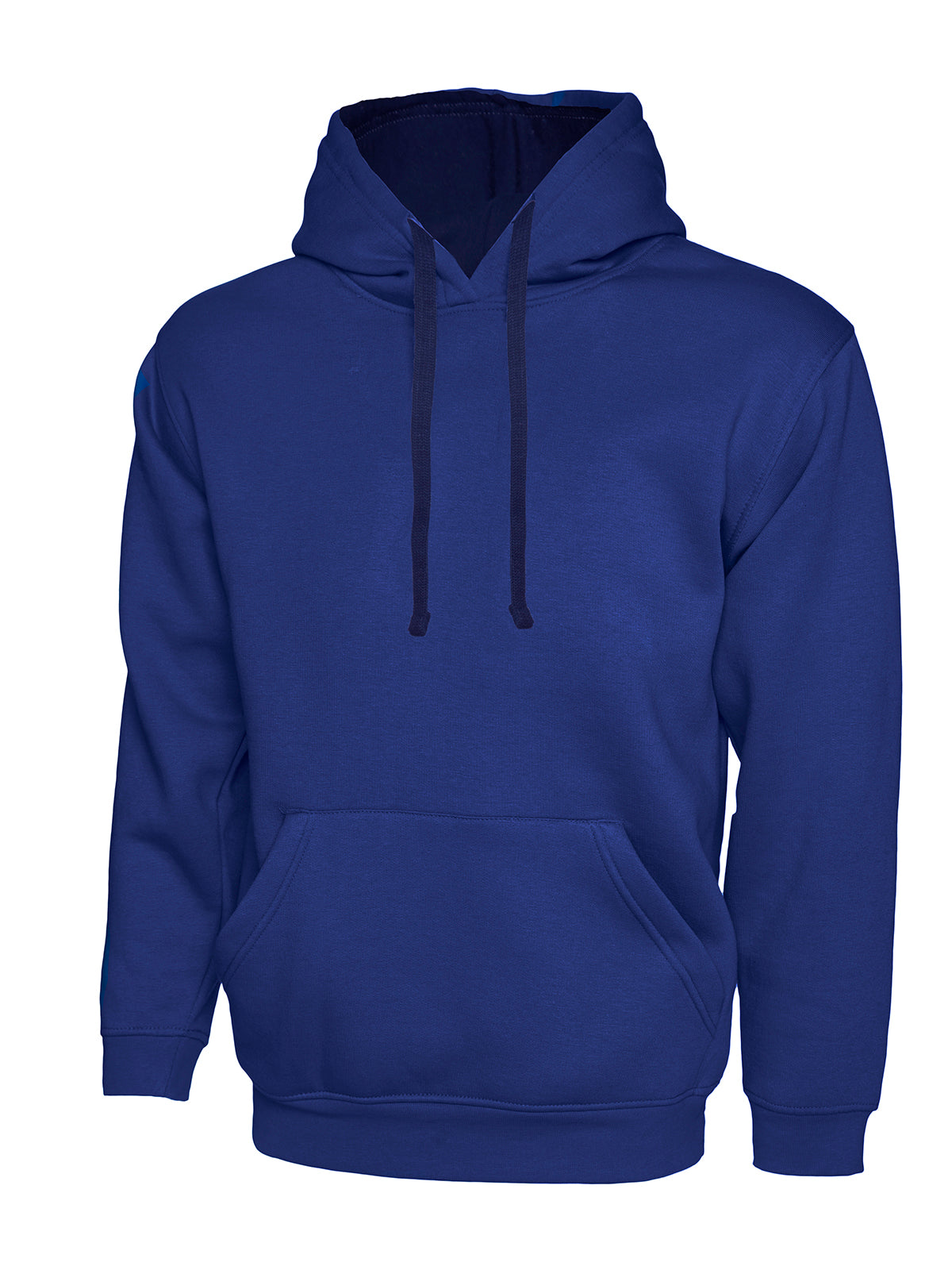 Contrast Hooded Sweatshirt - Royal/Navy