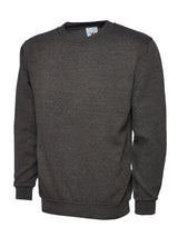 Ladies Deluxe Crew Neck Sweatshirt - Charcoal