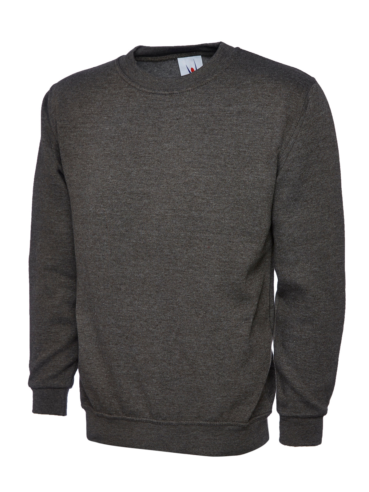 Ladies Deluxe Crew Neck Sweatshirt - Charcoal