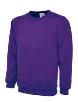 Ladies Deluxe Crew Neck Sweatshirt - Purple
