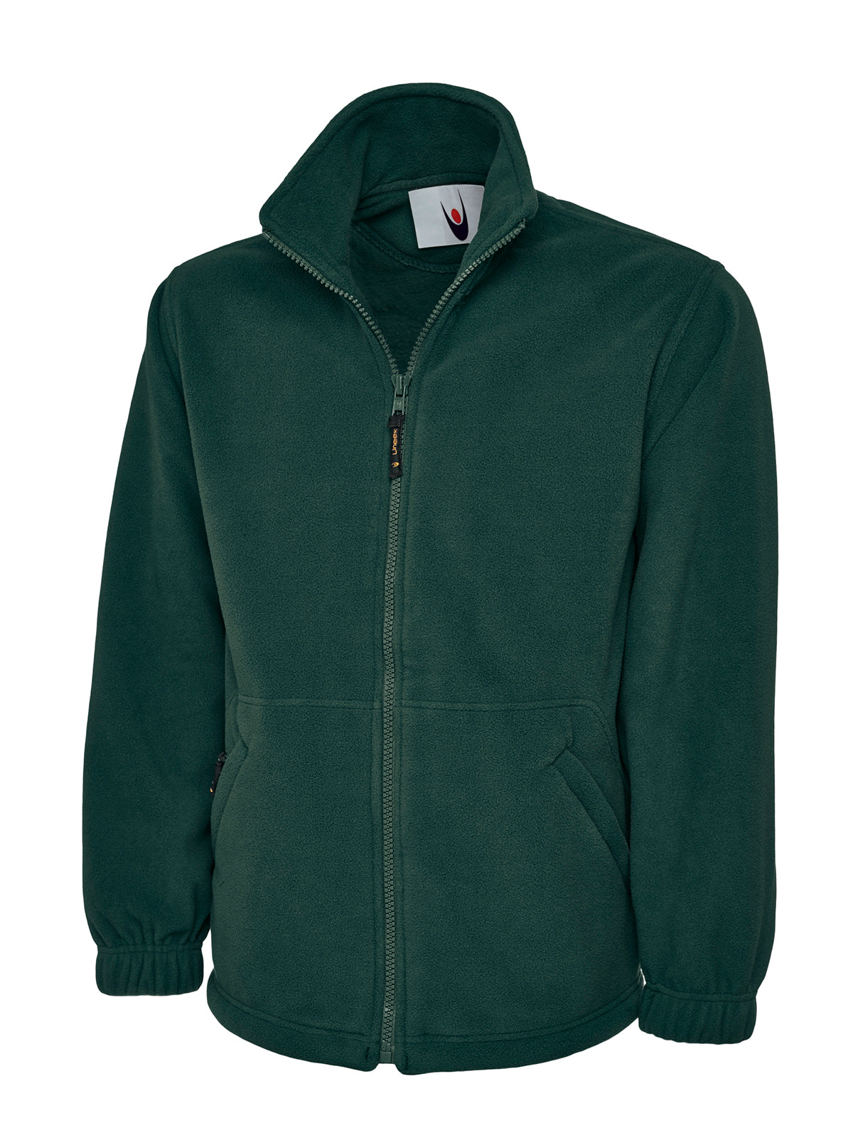 Heavyweight Full Zip Fleece Jacket - Bottle Green