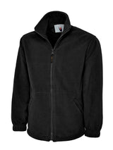 Heavyweight Full Zip Fleece Jacket - Black