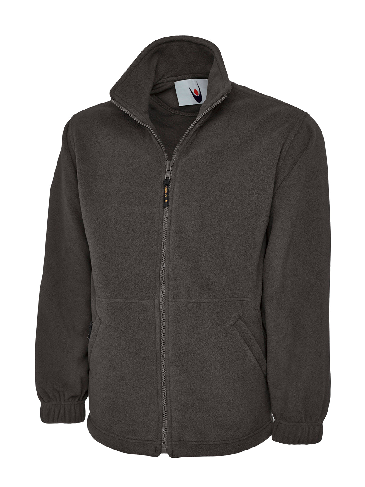 Heavyweight Full Zip Fleece Jacket - Charcoal