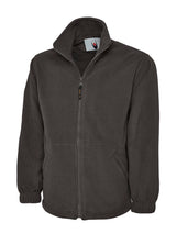 Heavyweight Full Zip Fleece Jacket - Charcoal