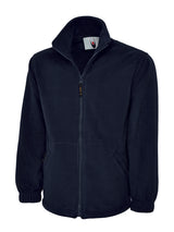 Heavyweight Full Zip Fleece Jacket - Navy