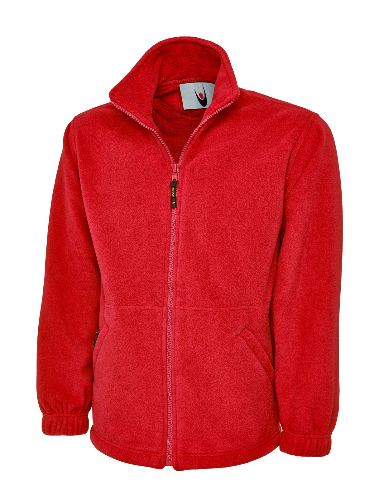 Heavyweight Full Zip Fleece Jacket - Red