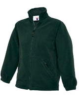 Childrens Classic Full Zip Fleece Jacket - Bottle Green