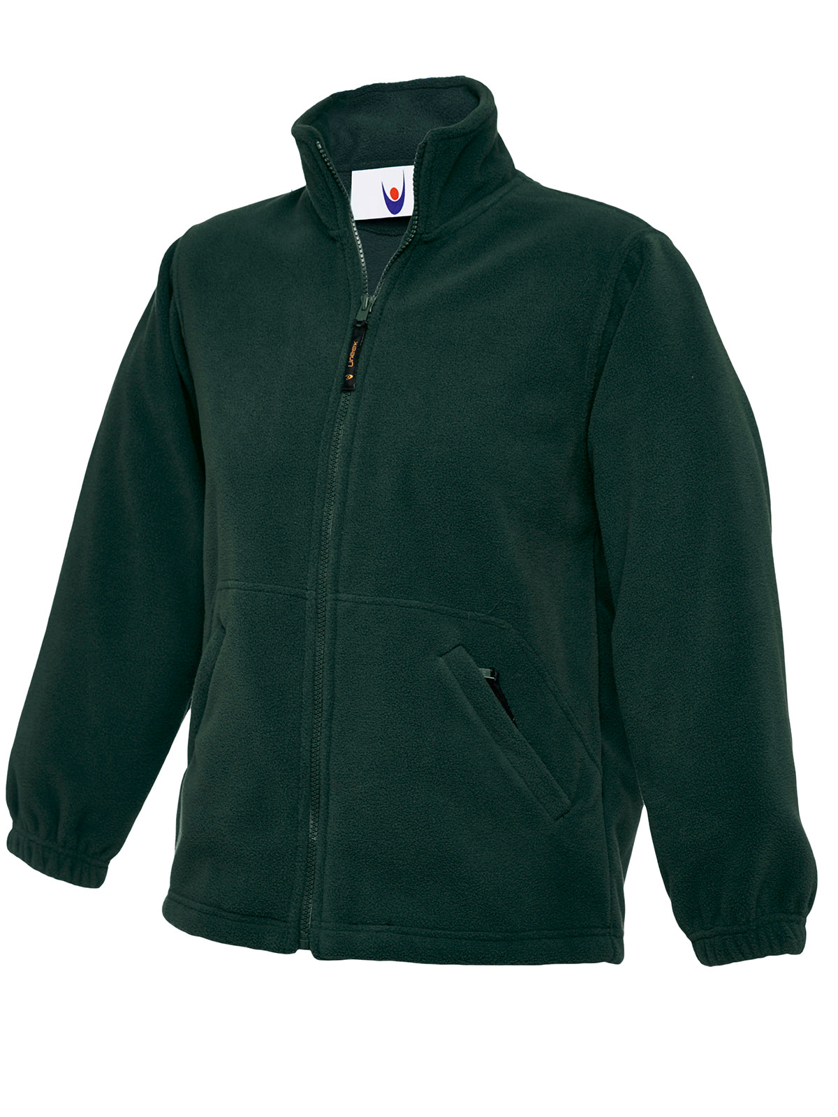 Childrens Classic Full Zip Fleece Jacket - Bottle Green