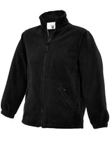 Childrens Classic Full Zip Fleece Jacket - Black
